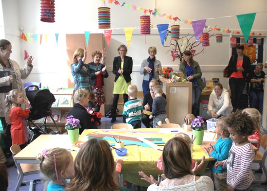 Pre-groep Juul is officieel geopend door wethouder Jolanda de Witte van de gemeente Zwijndrecht